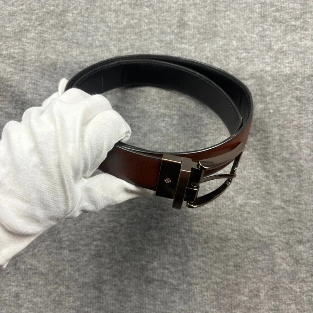Mens‎ CKF Brown Black Reversible Belt 38/95 Synthetic Leather